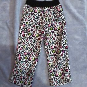 Leopard print polyester sweat suit